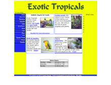Tablet Screenshot of exotic-tropicals.com